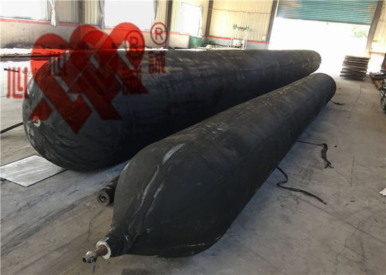 ISO9001 وسائد هوائية مطاطية بحرية سوداء سفينة إطلاق بالون للخدمة الشاقة
