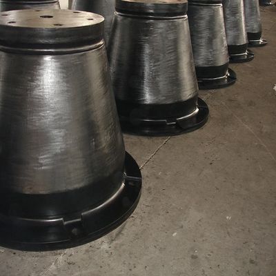 شكل الرسم خطوة مخروط مطاطي المسامير للصناعة رصيف مستمع الصدمات القيمة E / R.H عالية
